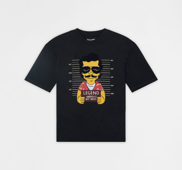 Pablo Mugshot Heavy Terry Short Sleeve Tee - Black