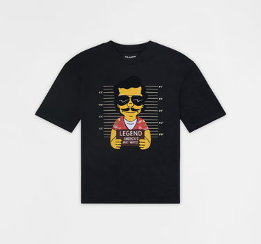 Pablo Mugshot Heavy Terry Short Sleeve Tee - Black