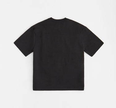 Paid Front Print Short Sleeve Tee - Black