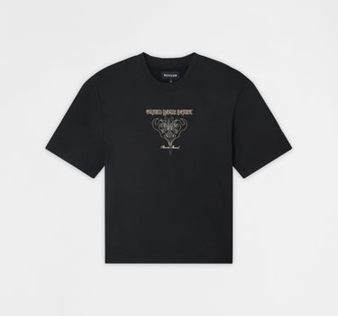 No Risk Interlock Embroidered Short Sleeve Tee - Black