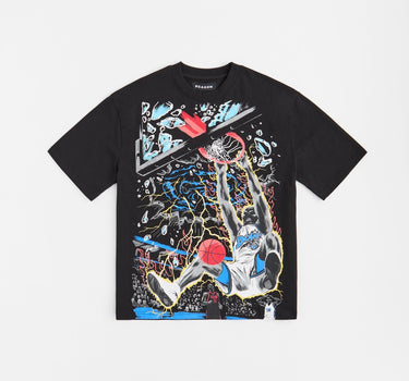 Shattered Backboard Short Sleeve Tee - Black