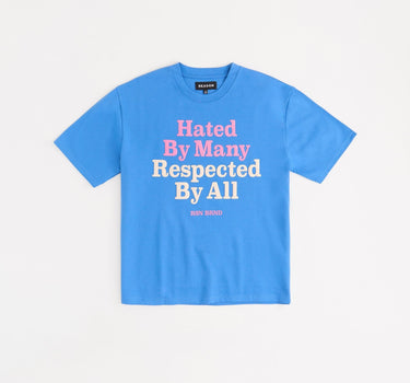 Hated And Respected 3D Short Sleeve Tee - Blue