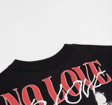 Heartless No Love Embroidered Short Sleeve Tee - Black