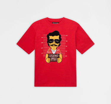 Pablo Mugshot Heavy Terry Tee - Red