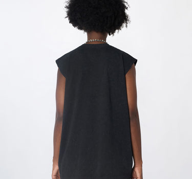 Built For Chaos Muscle Tee - Washed Black