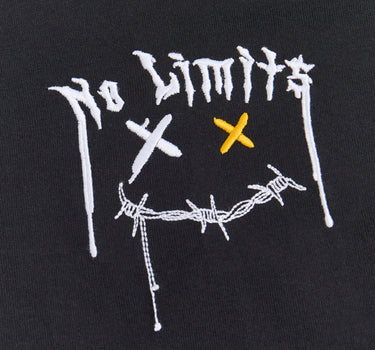 No Limits Embroidered Short Sleeve Tee - Black