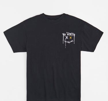 No Limits Embroidered Short Sleeve Tee - Black