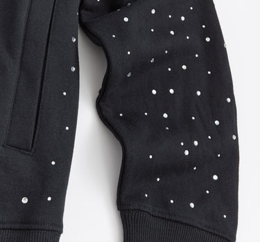 Anti Social Rhinestone Hoodie - Black