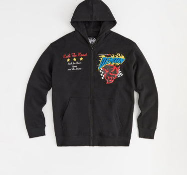 Dodge Demon Applique Full Zip Hoodie - Black