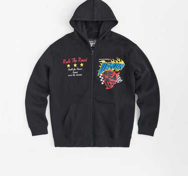 Dodge Demon Applique Full Zip Hoodie - Black