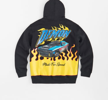 Dodge Demon Applique Full Zip Hoodie - Black