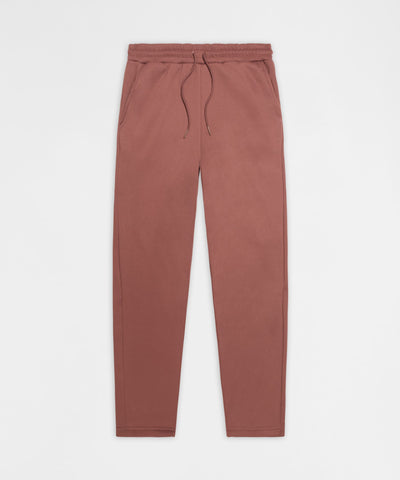 Essential Heavyweight Fleece Baggy Fit Open Hem Sweats - Mauve