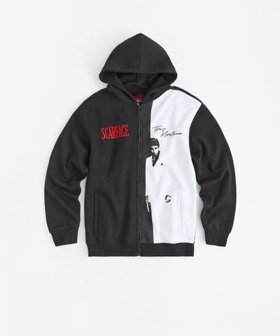 Scarface Embroidered Full Zip Hoodie - Black