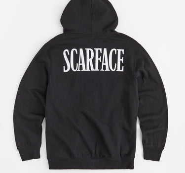 Scarface Embroidered Full Zip Hoodie - Black