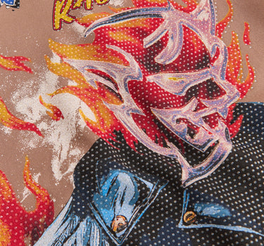 Dodge Demon Rhinestone Hoodie - Brown