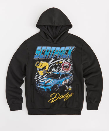 Dodge Scatpack Rhinestone Hoodie - Black