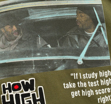 How High Study Hoodie - Olive Green