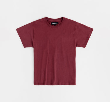 Essential Heavyweight Oversized Fit Super Soft Tee - Burgundy