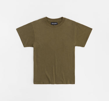 Essential Heavyweight Oversized Fit Super Soft Tee - Olive Green