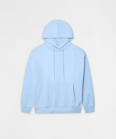 Essential Pull Over Boxy Fit Hoodie - Blue