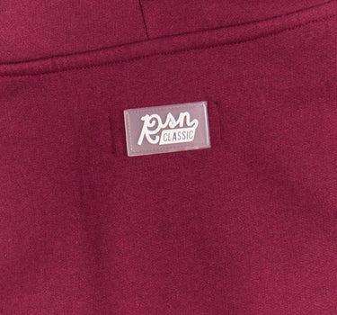 Essential Heavyweight Fleece Baggy Fit Hoodie - Burgundy