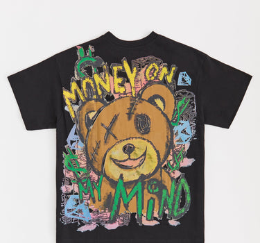 Stay Focused Embroidered Short Sleeve Tee - Black