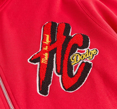 Dodge Hellcat Full Zip Hoodie - Red
