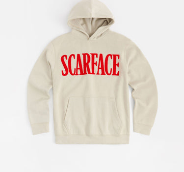 Scarface Chenille Patched Hoodie - Bone