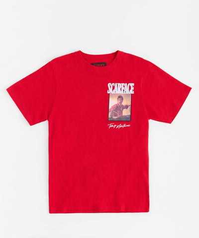 Plus Size Scarface I Always Tell The Truth Short Sleeve Tee - Red