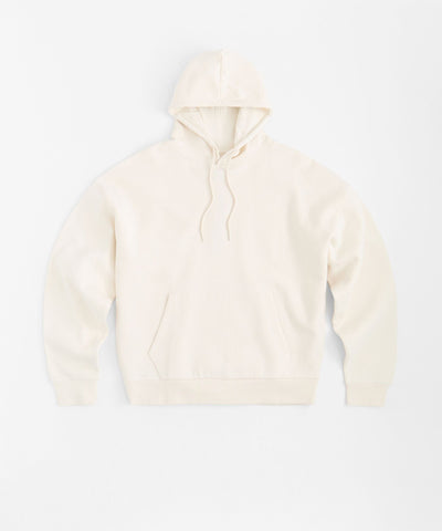 Essential Heavyweight Fleece Baggy Fit Comfy Hoodie - Cream