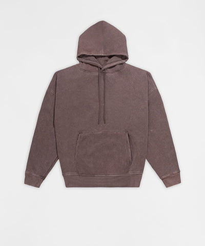 Essential Heavyweight Fleece Baggy Fit Comfy Hoodie - Brown