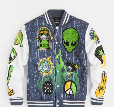 Trust Varsity Jacket - Grey