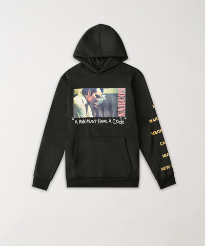 Narcos Code Fleece Hoodie - Black