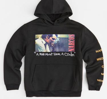 Narcos Code Fleece Hoodie - Black