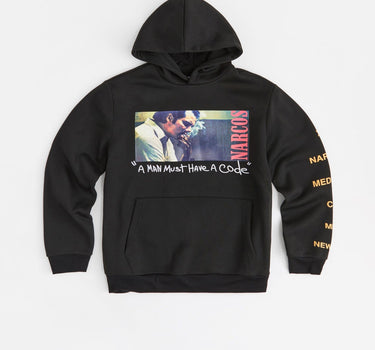Narcos Code Fleece Hoodie - Black