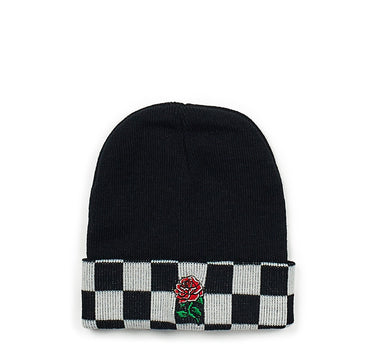 Checkerboard Beanie - Black