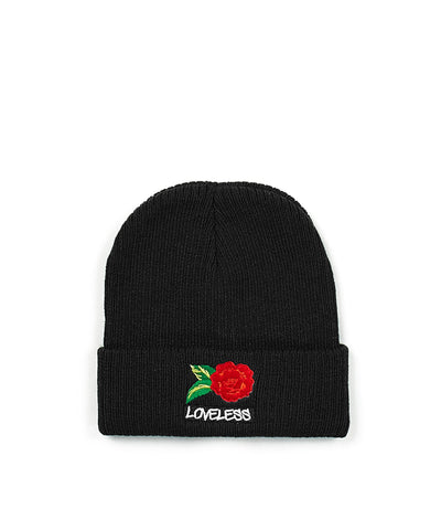 Roses Beanie - Black