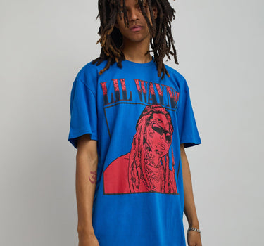 Lil Wayne Box Short Sleeve Tee - Blue