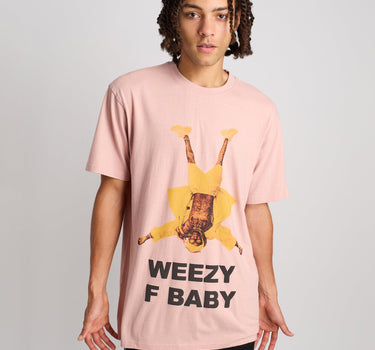 Lil Wayne Weezy F Baby Photo Short Sleeve Tee - Pink