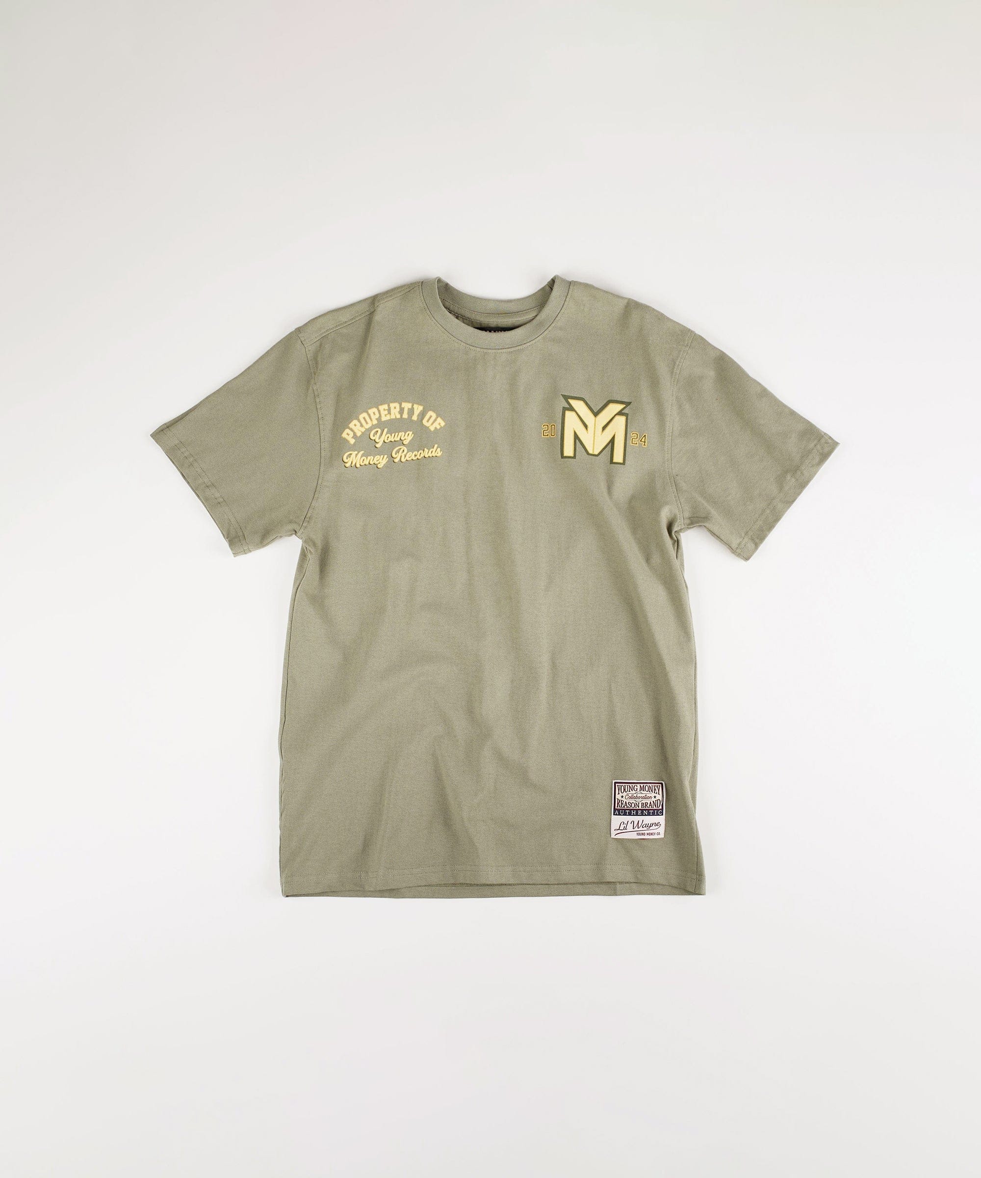 Lil Wayne Young Money Records Short Sleeve Tee - Olive Green – Reason  Clothing, image size:2000x2400