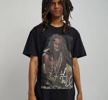 Lil Wayne Portrait Short Sleeve Tee - Black