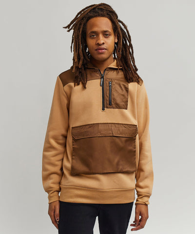 Wheaties Cargo Hoodie - Tan