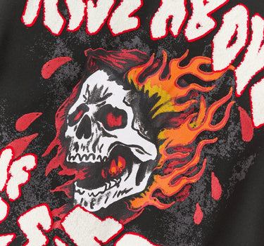 Rise Above Chenille Hoodie - Black