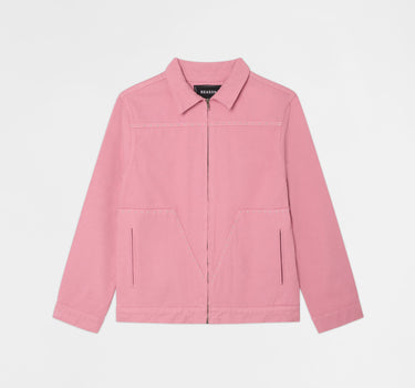 Saint Studded Work Denim Jacket - Pink
