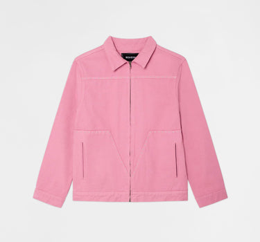 Saint Studded Work Denim Jacket - Pink