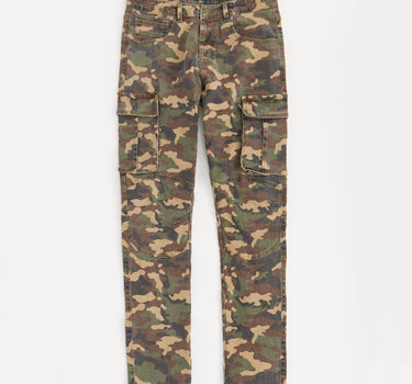Cargo Fit Denim Pants - Camo