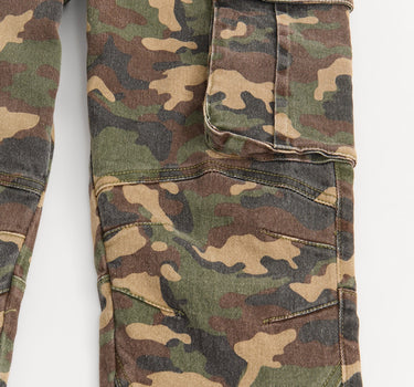 Cargo Fit Denim Pants - Camo