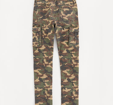 Cargo Fit Denim Pants - Camo