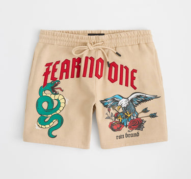 Solid Cargo Nylon Shorts - Khaki