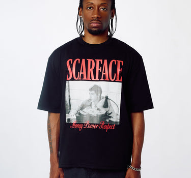 Scarface Money Power Respect Short Sleeve Tee - Black